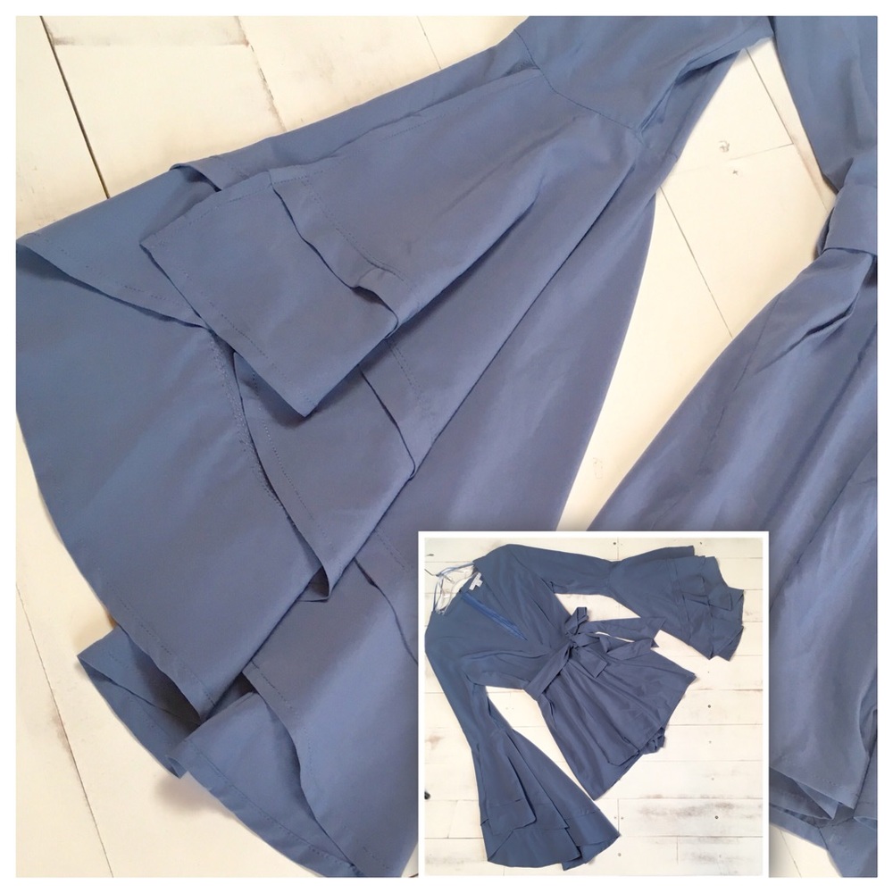 CLEARANCE *LAST ONE* Blue Belle Romper - Picture 4 of 4